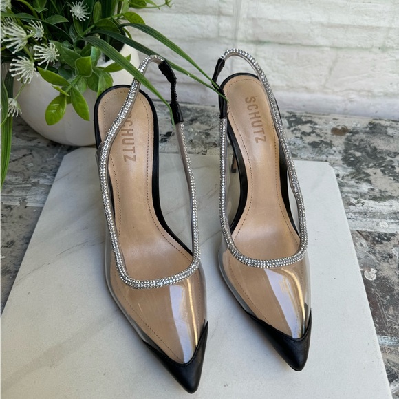 Schutz Audrey Slingback Pointed Toe Pump women size 6.5 - Picture 5 of 11